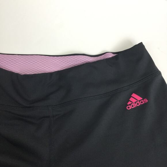 🚨SALE🚨 Adidas 3/4 Pants Charcoal and Lavender Capri 3/$10 4/$12 5/$15 - Picture 4 of 8